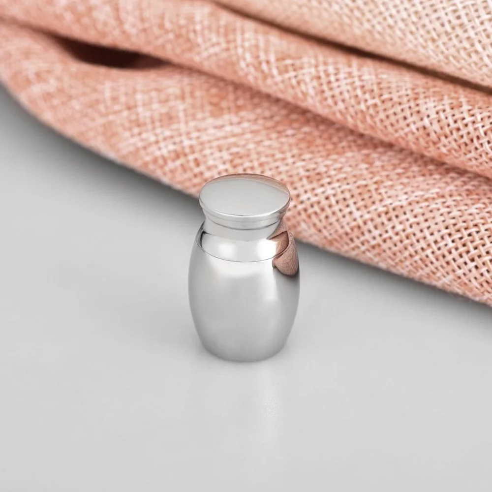 24 Styles Set of 3 Pcs Mini Urns For Human Ashes Cremation Keepsake Container Jar Metal Memorial Pet Ashes Holder Silver cremation urn