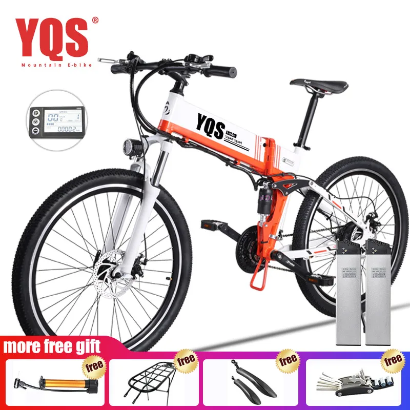YQS NEW Bicicleta elestrica ebike 110 км bateria De litio elestrica 2" Off road bicicleta elestrica bicicleta elet - Цвет: two battery