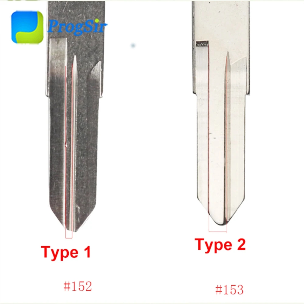 

152# 153# Uncut Blank Blade for Renault Key 10pcs/kit