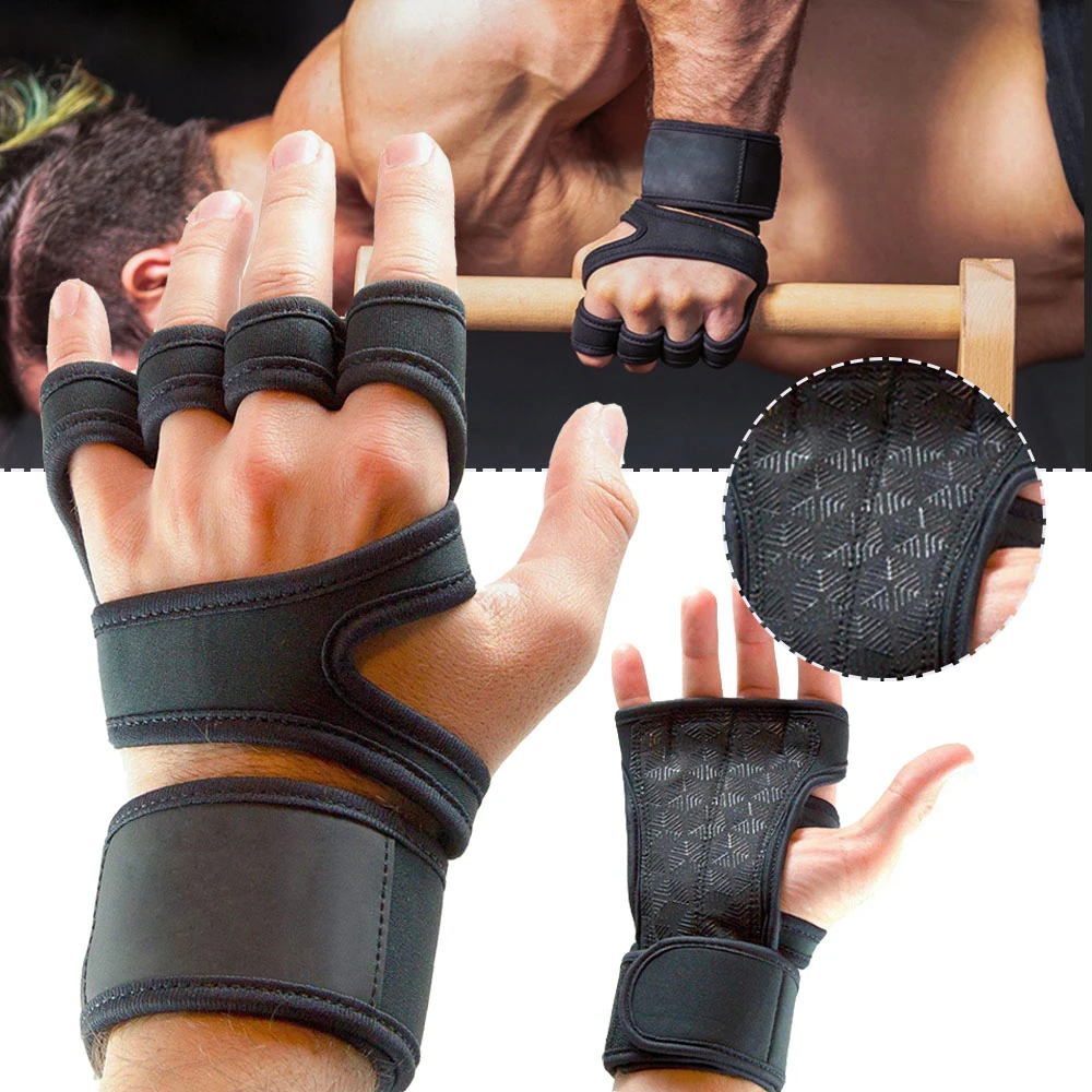 1 Pairs Weightlifting Training Gloves For Men Women Fitness Sports Body