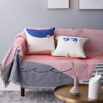 

Sofa Cover Pattern Knitted Throw Thread Blanket on the Bed Sofa Plaid Soft Towel Bed Plaid Tapestry Bedspread Tablecloth
