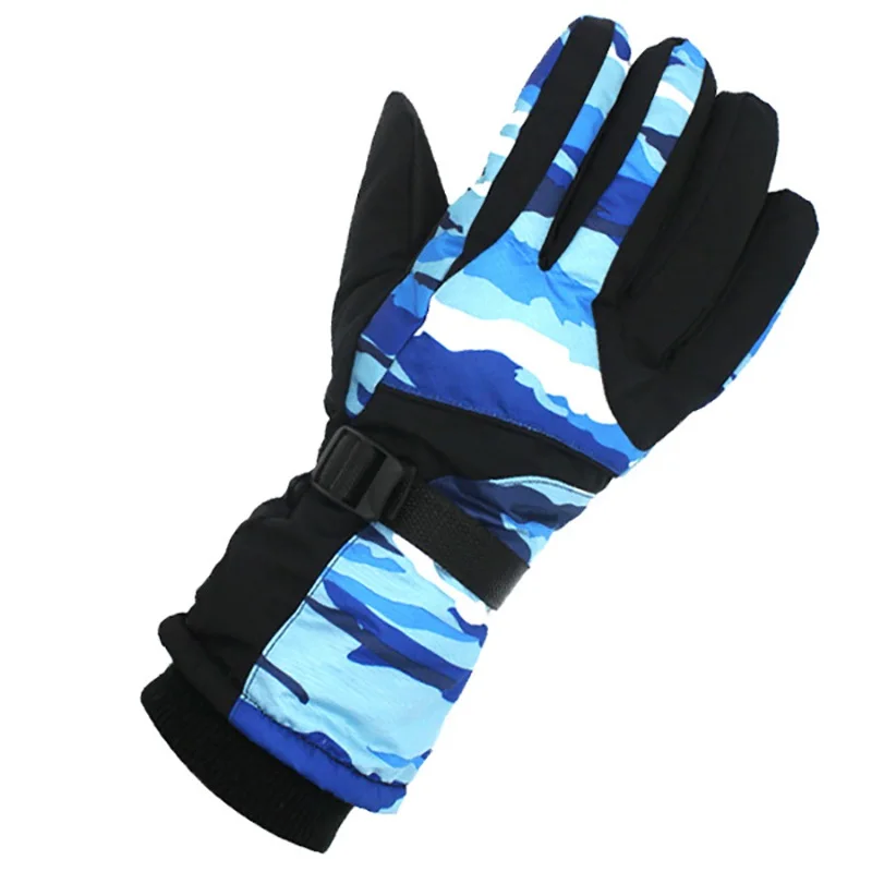 Перчатки для велоспорта, полный палец, толстые, регулируемые, ветрозащитные, Термо Перчатки, уличные зимние аксессуары для спортивной одежды для катания на лыжах, альпинизма
