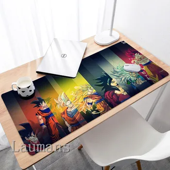 

90X30cm anime cartoon mouse pad Anti-slip Big Desk Cushion mousepad gaming gamer mouse Keyboard desk mats fos Dragon Ball