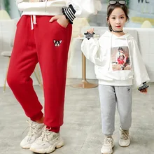 Зимняя детская одежда; стиль; повседневные спортивные брюки с начесом для девочек; брюки для мальчиков; Детские хлопковые брюки; Верхняя одежда; Lon