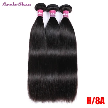 

Brazilian Straight Hair Bundles Lynlyshan Hair Weave Bundles 100% Human Hair Bundles Natural Color Remy Hair Weave 1/3/4 Pieces