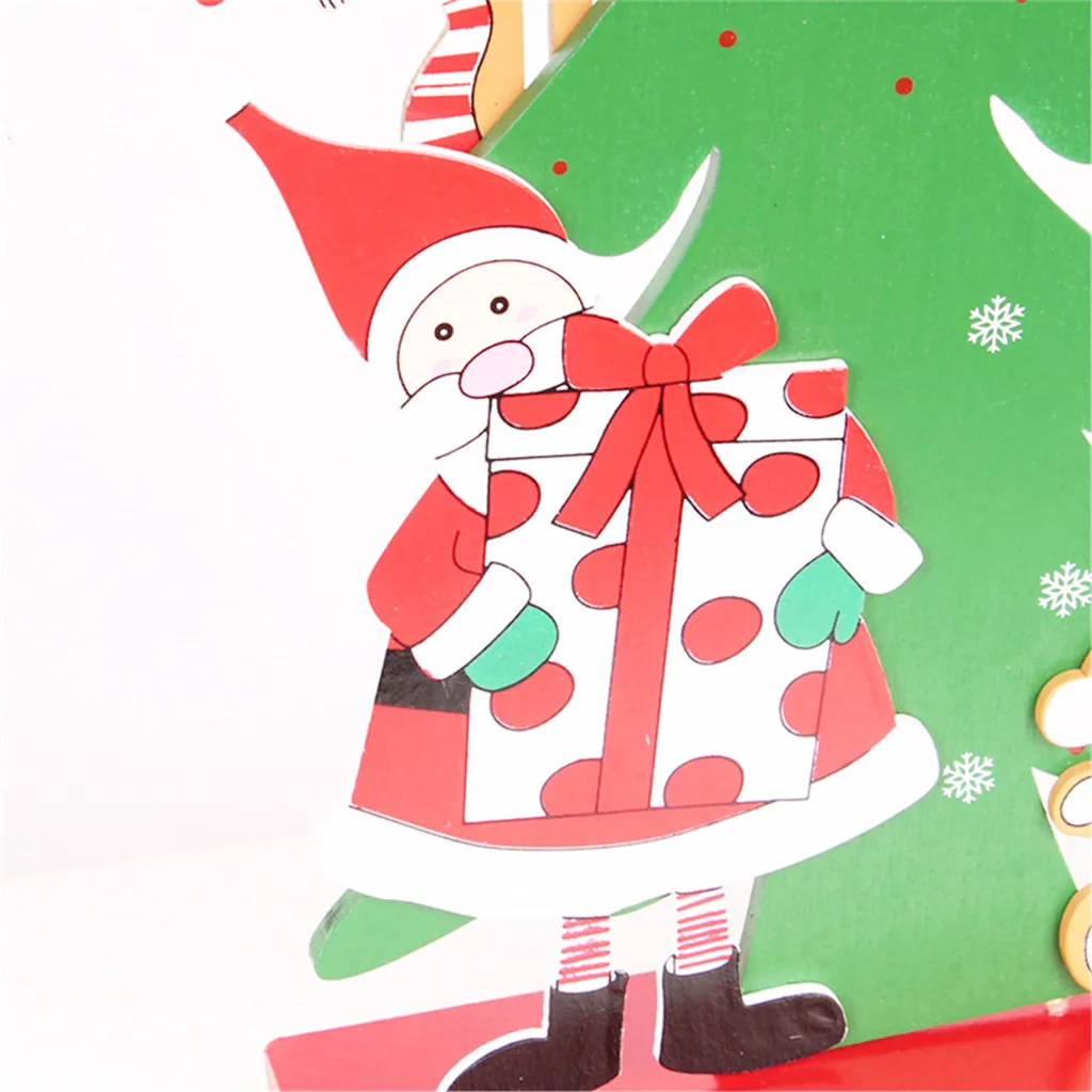 Articulos de navidad DIY Украшение офисного стола рождественские подарки деревянные подарки в сборе один Рождественский декасао де натальный#0820