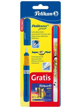 

Pelikan 903609-fountain pen Pelikano Junior P67A, 1 concealer to F tip and 6 ink cartridges included in the pack Qty
