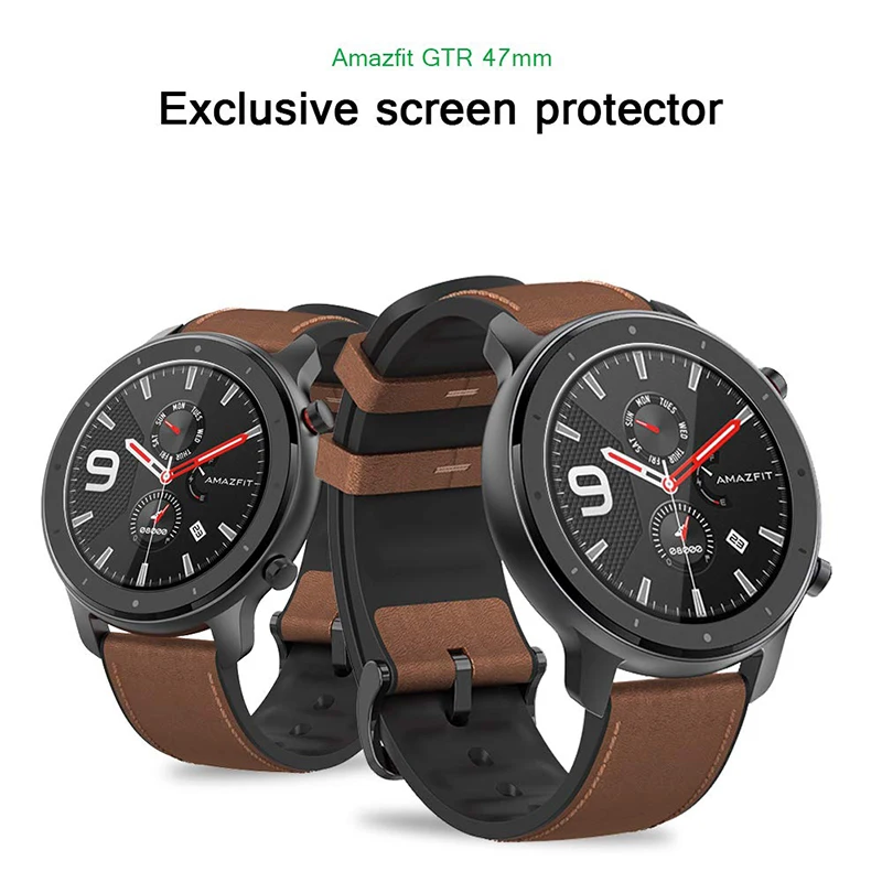 2 шт./лот 9H Премиум взрывозащищенное Закаленное стекло для AMAZFIT GTR Смарт-часы 47 мм Защитная пленка для экрана