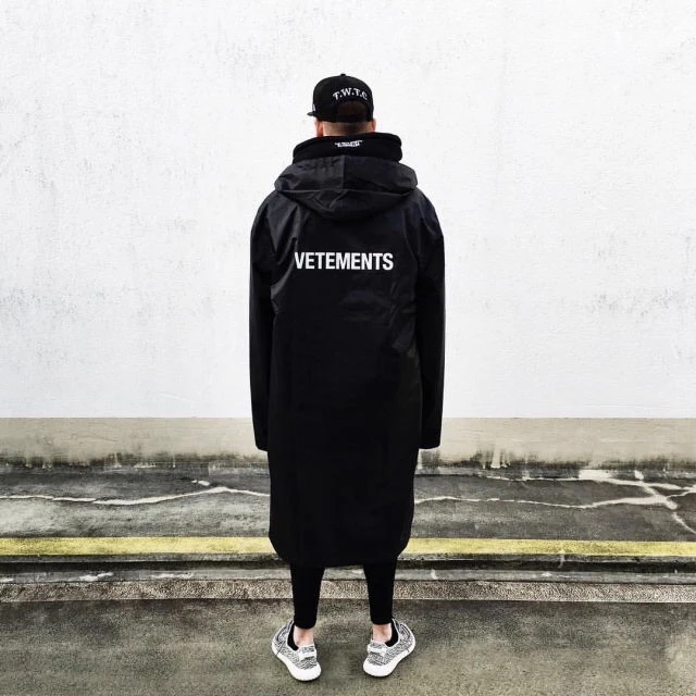 Новинка 2018 г. Хип хоп kanye west Мода с буквенным принтом Vetements негабаритных мужчин и
