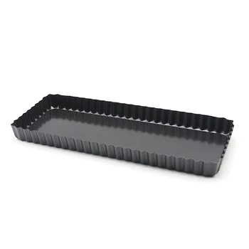 14 Inch Square Wave Cake Pan, Nonstick Removable Bottom Baking Pan, Cheesecake Brownie Mold