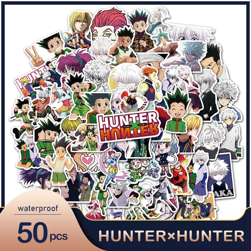 50 Pcs/lot HUNTER X HUNTER Anime Poster Stickers Waterproof PVC Decal