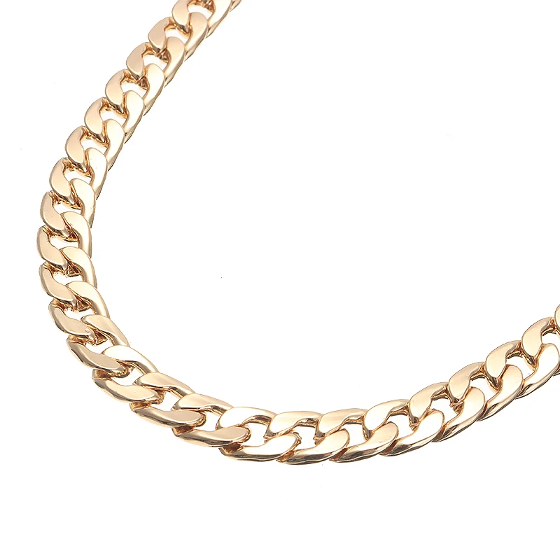 Women Men Gold Cuban Necklace Chain 24 