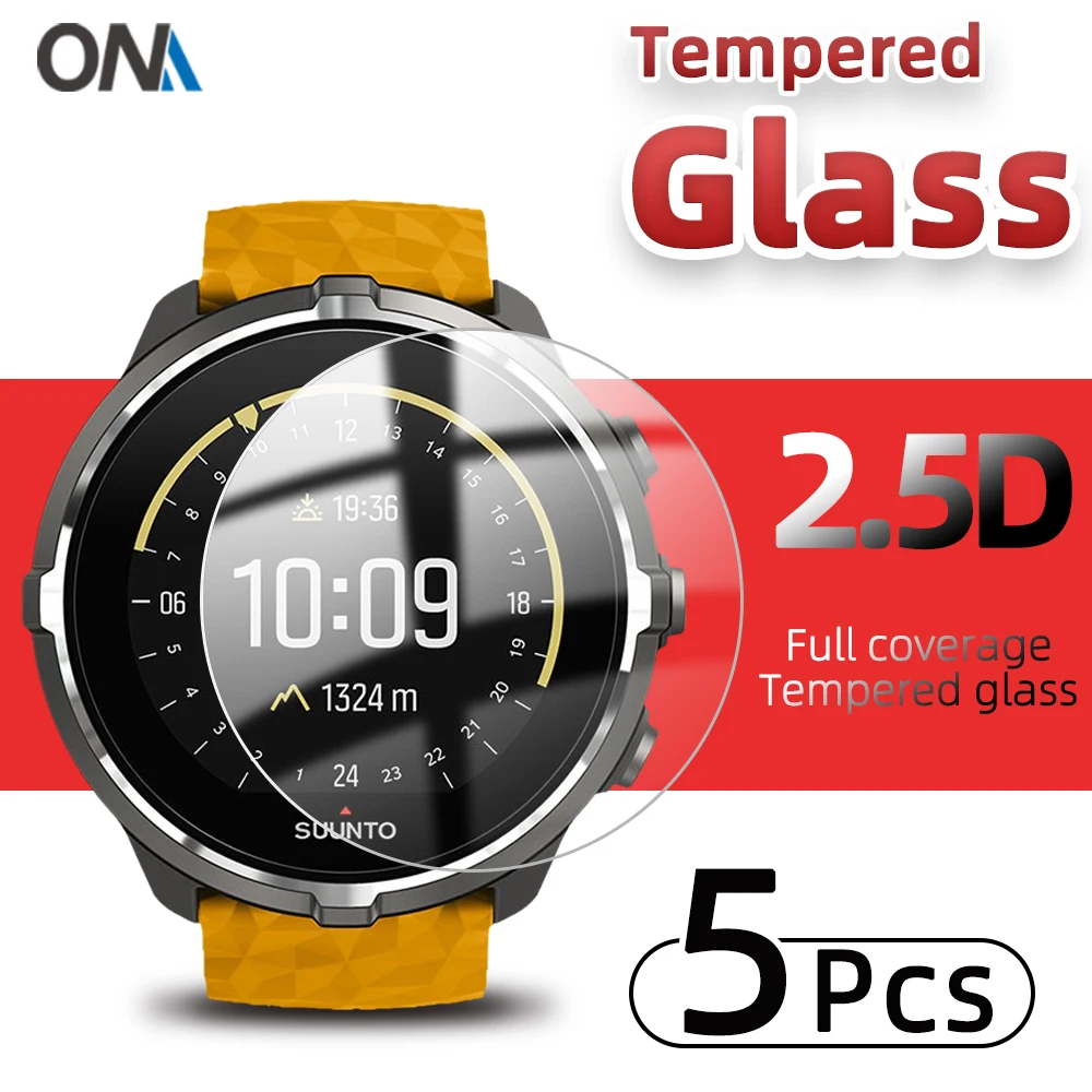 Tempered glass Protection for Suunto Spartan Sport Whr Baro Screen Protector for Suunto 5 7 9 Smart Watch Protective Glass Film fashion silicone original strap 24mm watchband for suunto 9 9 baro d5 sport baro spartan sport spartan sport wrist hr bracelet