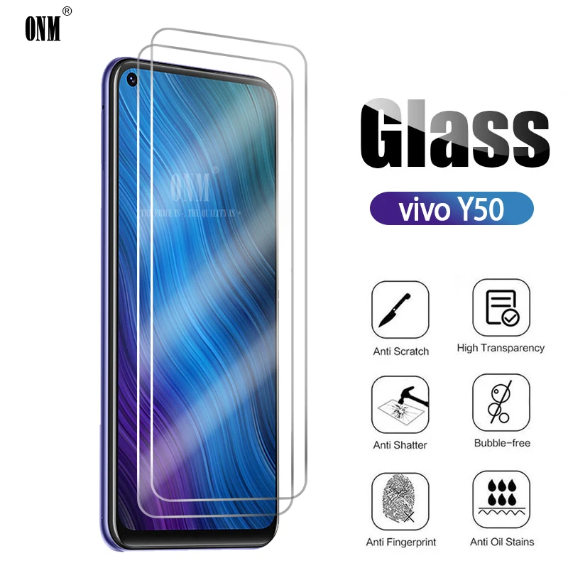 10 шт. закаленное стекло vivo Y50 для Защитная пленка экрана | Мобильные телефоны и