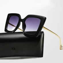 Новинка, европейский и американский тренд, солнцезащитные очки в уличном стиле, модные солнцезащитные очки с квадратным жемчугом, женские солнцезащитные очки UV400