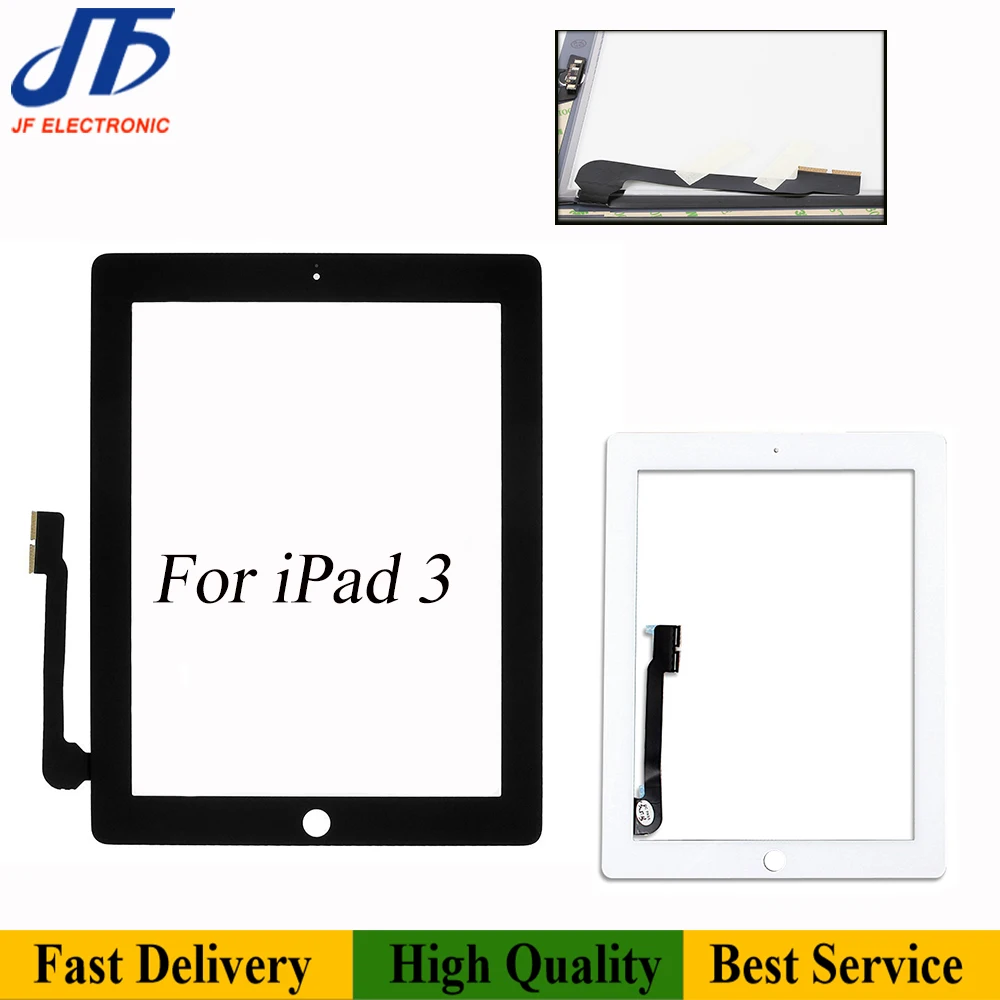 10 шт./лот сменный сенсорный экран для ipad air 2/3/4/5|ipad glass replace|touch screen digitizertouch digitizer