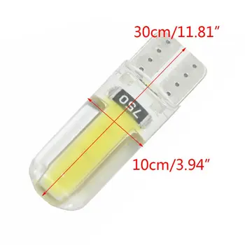 

Newest T10 W5W LED Car Interior Light COB Marker Lamp 12V 194 501 Bulb 7 Colors E7CA