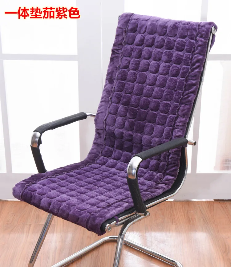 Eggplant Purple Прямоугольная зимняя подушка для стула кресло-качалка подушка для сиденья офисное кресло подушка интегрированный коврик для сиденья Европейский стиль теплая подушка для сиденья - Цвет: Eggplant Purple