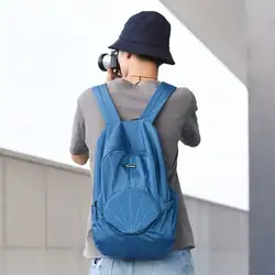 Ультра легкий складной Открытый Рюкзаки в форме ракушки Водонепроницаемый Путешествия школьная сумка L9BE