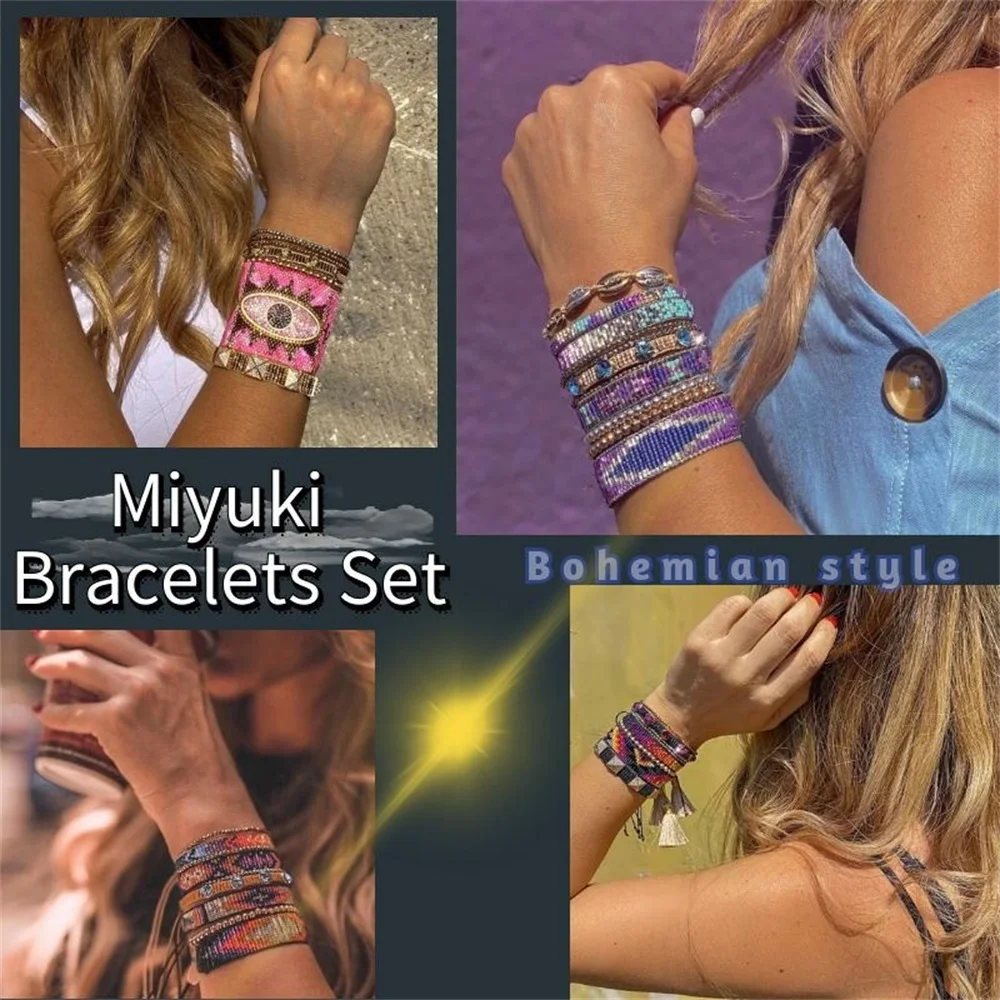 pulseira feminina de tecido com miçangas, bracelete