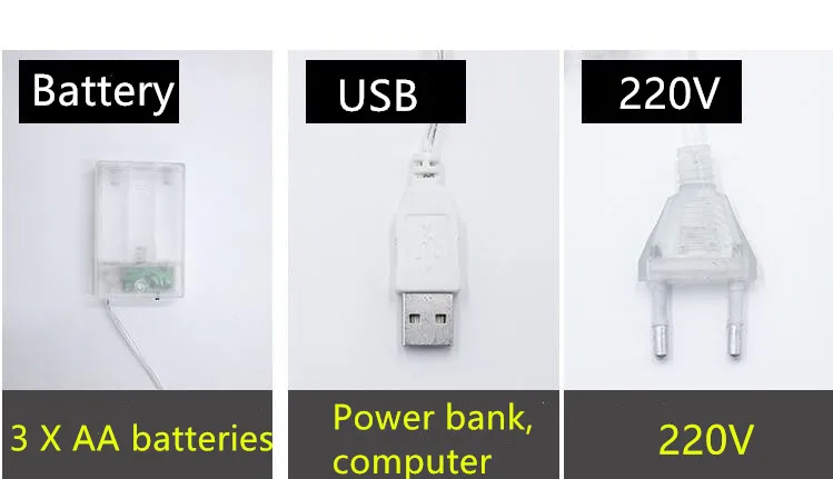3 м 20led кованые носки дизайн гирлянды батарея usb рождественские украшения огни для вечерние/занавески/украшения сада