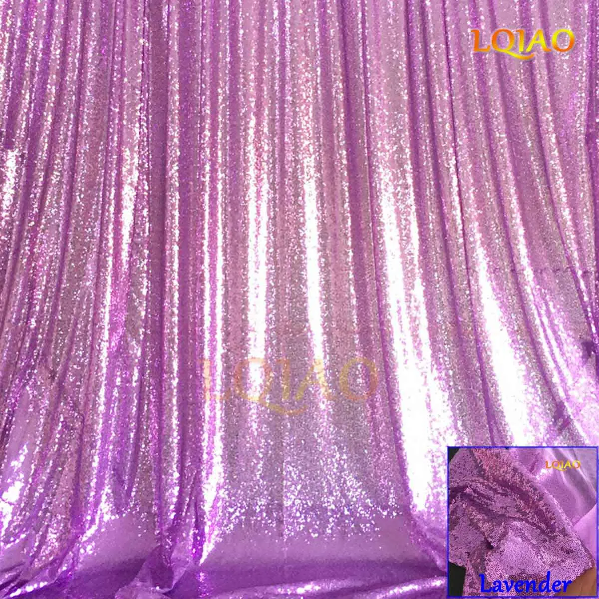 Lavender Идеально 4FTx8FT матовая бордовая ткань с блестками фон для фотосъемки фон Свадебный занавес для рождества/свадебного украшения - Цвет: Lavender