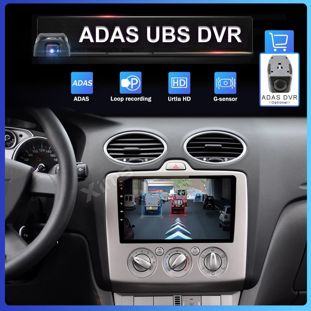 9 дюймов Android 9,0 автомобильный Радио dvd-плеер для ford focus EXI MT 2 3 Mk2 2004 2005 2006 2007-2011 2Din gps мультимедийный плеер