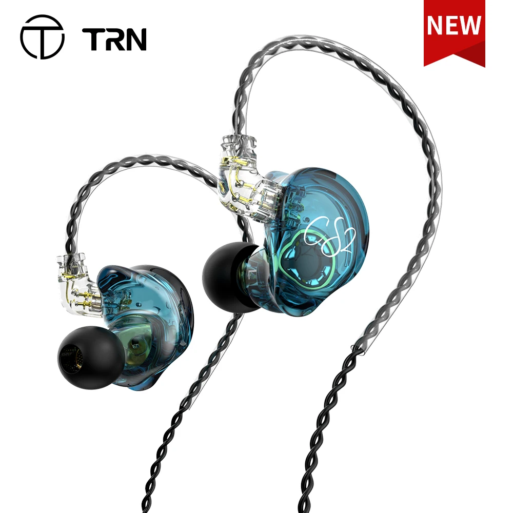 NEW TRN CS2 Hi-FI Earphones 1DD Dynamic HIFI Bass Earbuds Running Sports Headphones Game Headset For ST1 TA1 BA15 VX MT1 | Электроника