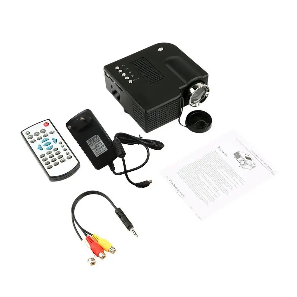 

Mini Portable LED Projector 1080P LCD Multimedia Home Cinema Theater USB TF LED Projector for Home Use