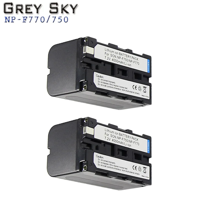 NP-F750 NPF750 NP F750 F730 F770 Батарея для sony NP F960 F970 NP-F770 F550 CCD-TRV58 TRV110K TRV26E HVR-Z1 V1J z1 - Цвет: 2 battery