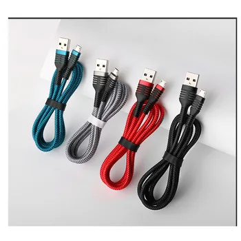 

Android Data Cable Aluminum Case Weaving Suitable for Android Micro Fast Charge Line USB Charging Mini Cable Lengthen