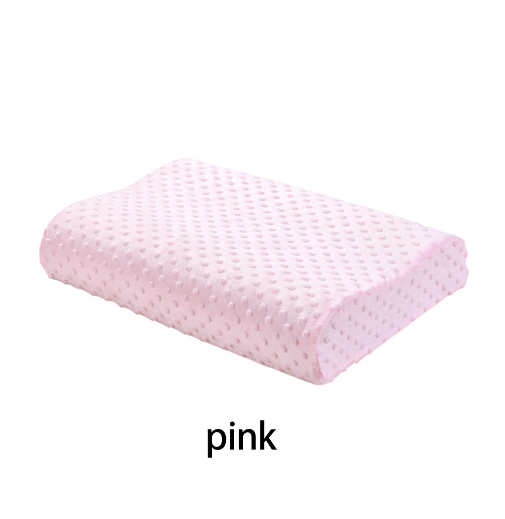 pink Постельные принадлежности с эффектом памяти, подушки для шеи взрослого, шейки матки, защита здоровья, медленный отскок, спальные подушки 50x30CM - Цвет: pink