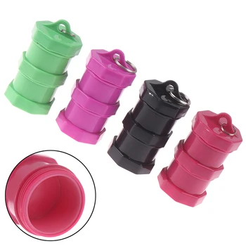 

1pcs pill Container Airtight Diameter 4.8*8.1cm Acrylic Storage Bottle Portable & Separable Pill Box Case Random Colors