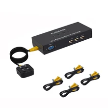 Aliexpress - USB KVM Switch Box With Desktop Controller USB Switch Multiple Computers Share USB Device Monitor Send Connector Wire