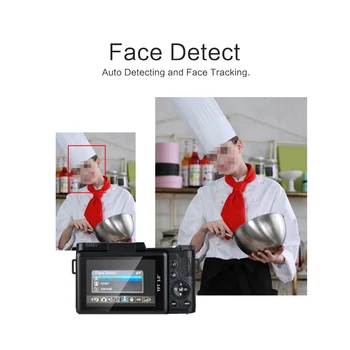 

24 Million Pixel Professional 1080p HD Shooting Beauty 3.0 Inch Flip Camera Battery And Wide-angle Lens Included (Black)