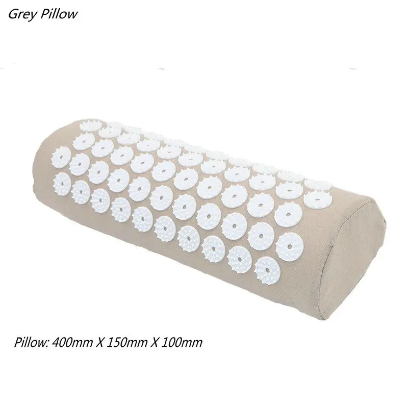 Grey Pillow Массажер подушка Массажный коврик для йоги акупрессур снимает стресс на спине телесная боль Спайк Коврик акупунктурный массаж йога матрас с подушкой - Цвет: Grey Pillow