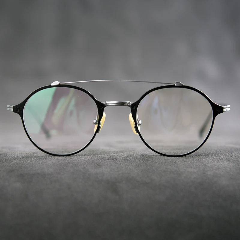

Vintage Round Pure Titanium Glasses Frame Men Women 2020 New Luxury Brand Myopia Prescription Optical Eyeglasses Frame Eyewear