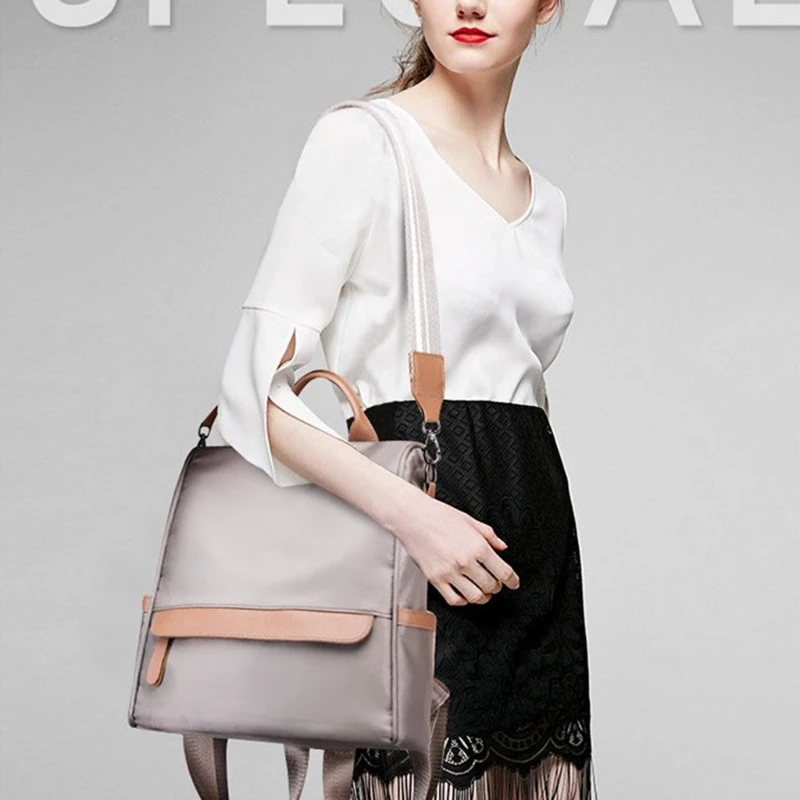Модный роскошный женский рюкзак от известного бренда, Противоугонный женский водонепроницаемый нейлоновый рюкзак, деловая Женская дорожная сумка