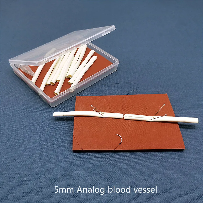 Anastomosis de microcirugía y Práctica de sutura, modelo de herramienta de enseñanza y entrenamiento de anastomosis de tubo analógico de extremo a extremo