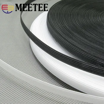 

Meetee 43Meters 6-15mm Fishbone Ribbon Webbing Trim for Wedding Underwear Toys Support DIY Wedding Dress Seam Sewing Accessories