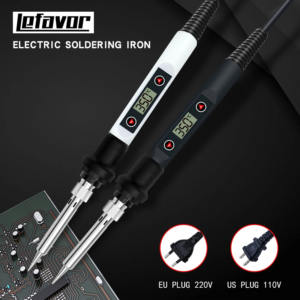 Electric soldering iron 80W LCD Digital Display Adjustable temperature soldering iron tips 220V/110V Welding solder tools soldering iron electric soldering iron soldering iron kit soldering iron set