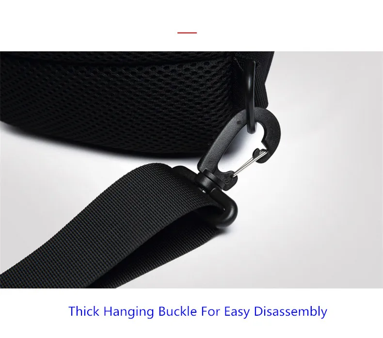 Neouo Anti-Theft Lock Nylon Business Sling Bags Thick Hanging Buckle
