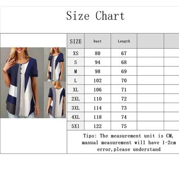 Summer Women Loose Casual Printed Round Neck Short Sleeves Plus Size T Shirts Summer