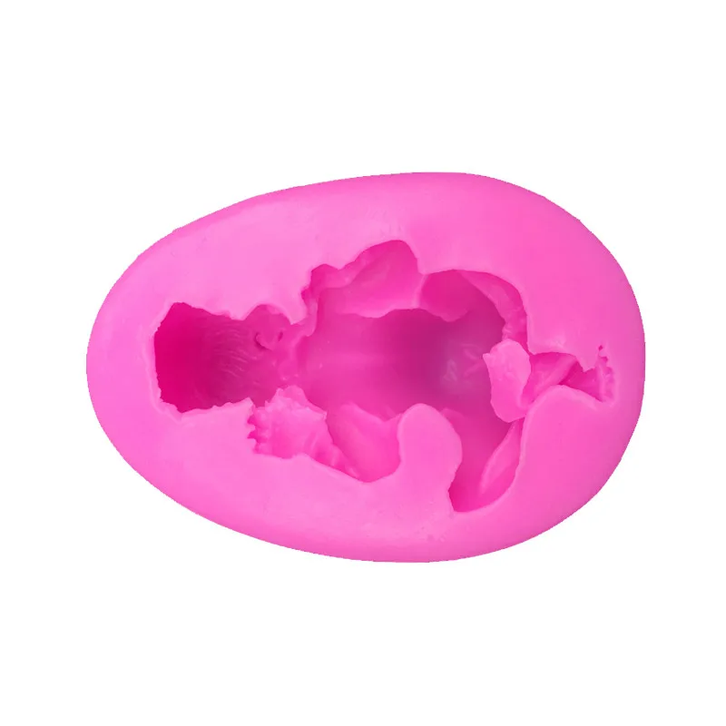 Горячие детские силиконовые формы украшение торта, выпечки формы мыло ручной работы силиконовые формы для выпечки тарелка Декор Кондитерские инструменты. 7z - Цвет: pink