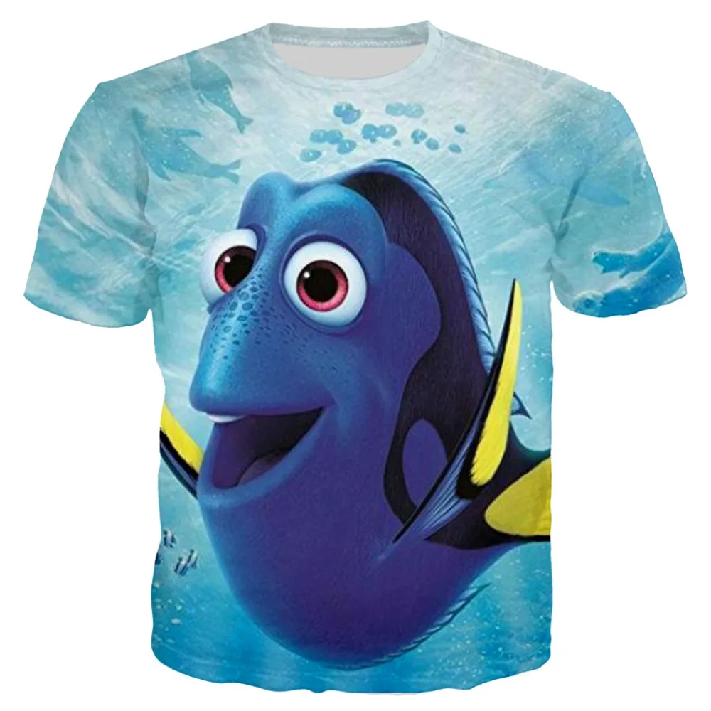 Новинка 2019 3d принт Дори рыба футболка для мужчин/женщин летняя короткий рукав