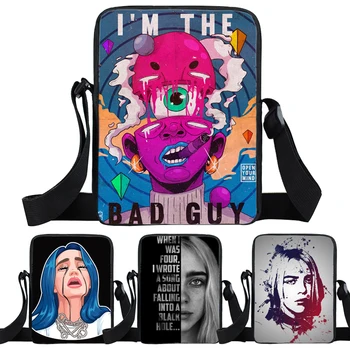 

Cool Billie Eilish Shoulder Bag Teens Crossbody Bag Men Women Travel Shoulder Bag Students Messenger Bag Boys Girls Daily Bags