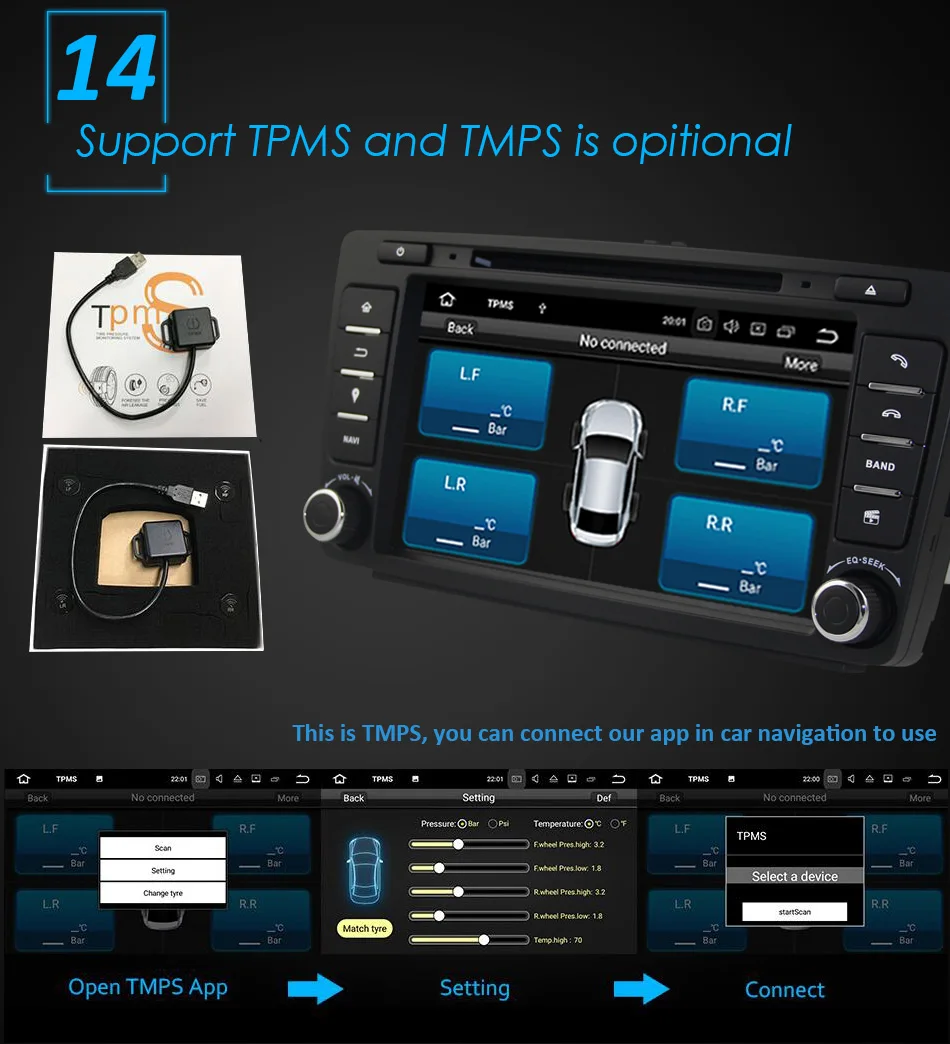 Top Eunavi 2 din Android 9.0 Car DVD Player GPS Navigation For Skoda Octavia 2014 2015 A7 Radio Stereo Multimedia car pc 2G RAM 23