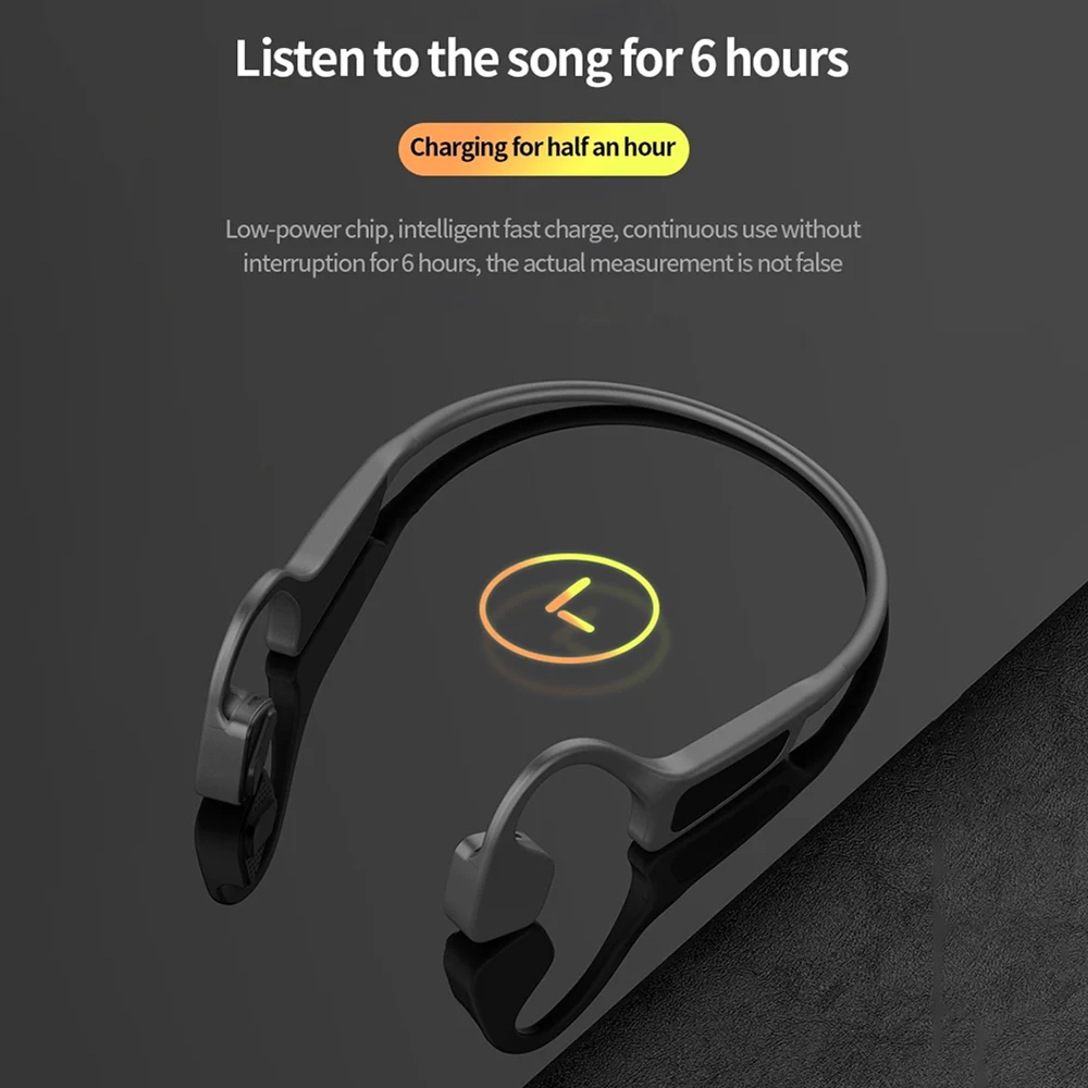 Bone Conduction Bluetooth 5.0 Headphone Sport Portable Waterproof Headset Wireless Earphone With Mic for iphone Xiaomi Samsung