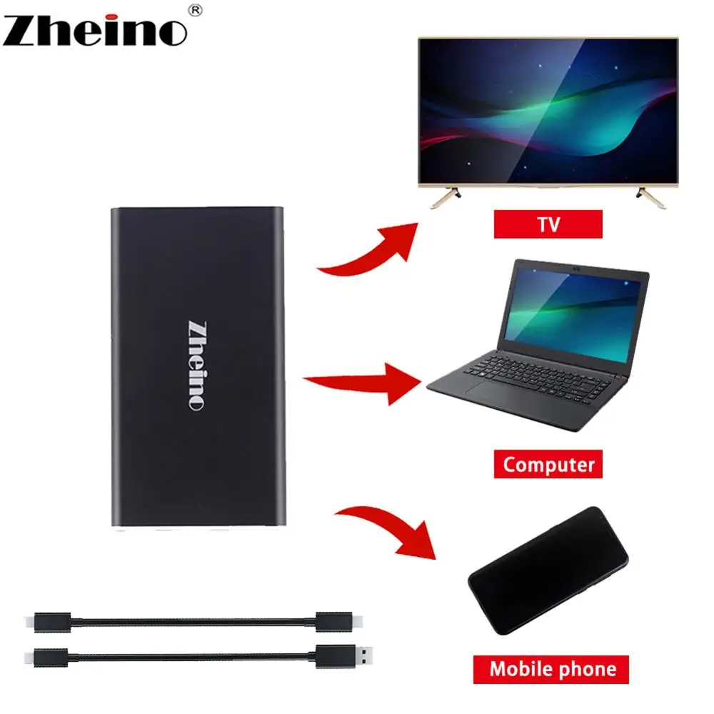 Zheino портативный SSD USB 3 1 120 ГБ 240 480 Гб внешний жесткий диск для ноутбука настольного