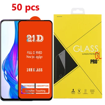

50pcs 21D Tempered Glass Full For VIVO Y7s Y11 Y17 Y90 V17 Pro X27 Z1X Z5X S1 U1 U3 U10 IQ003 Screen Protector With Package